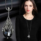 Gray Crystal Choker Necklace