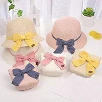 Foldable Wide Brim Straw Bucket Sun Hat