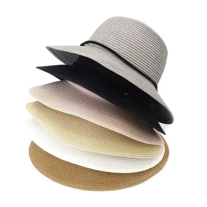Korean Dome Basin Breathable Straw Sun Hat