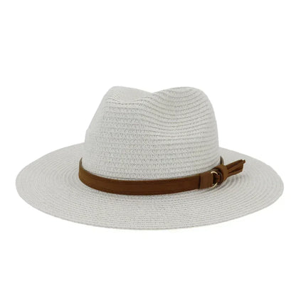 Oversized Panama Jazz Trilby Straw Sun Hat