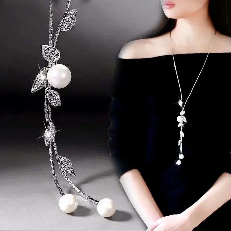 Gray Crystal Choker Necklace