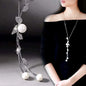 Gray Crystal Choker Necklace