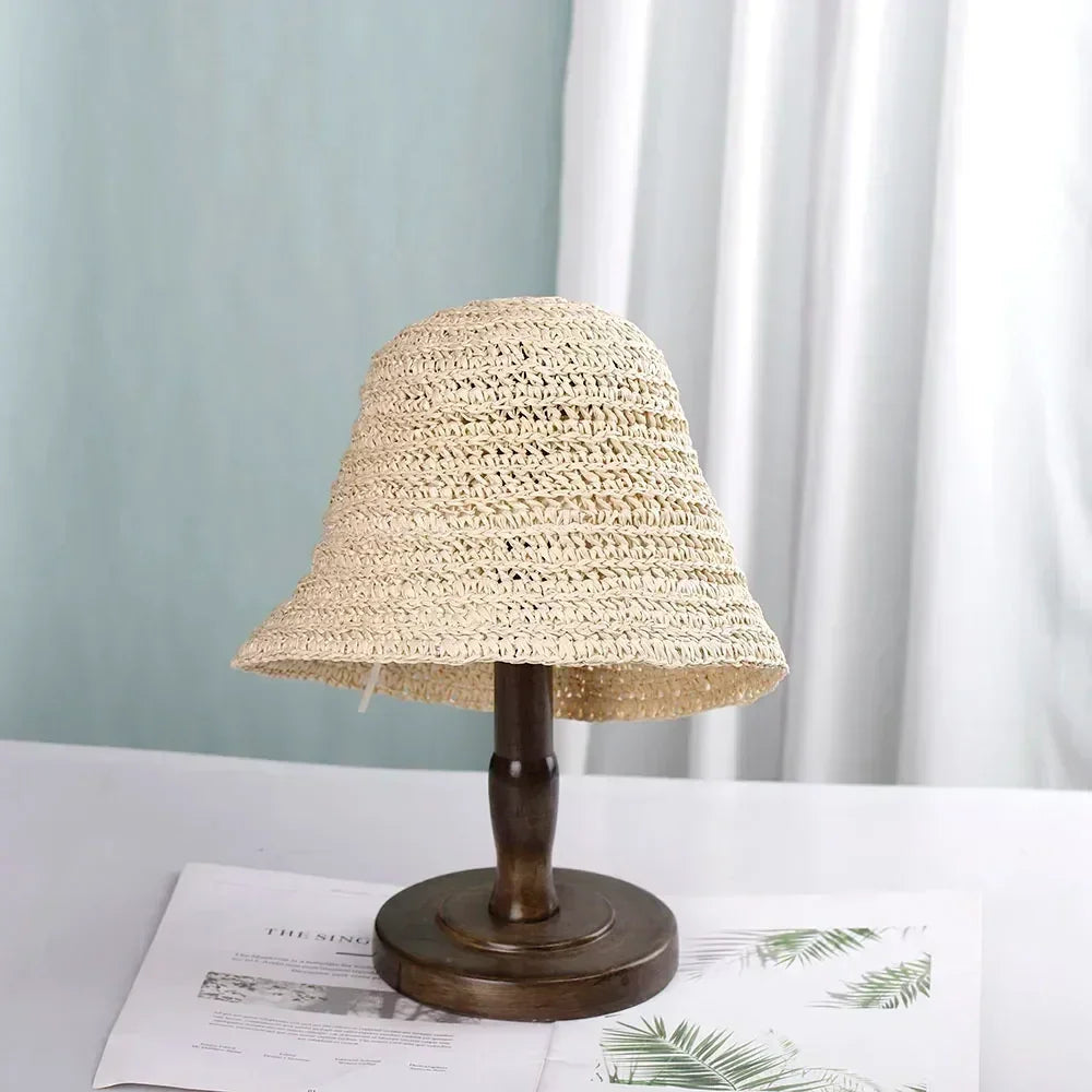 Straw Bucket Sun Hat | UV Protection