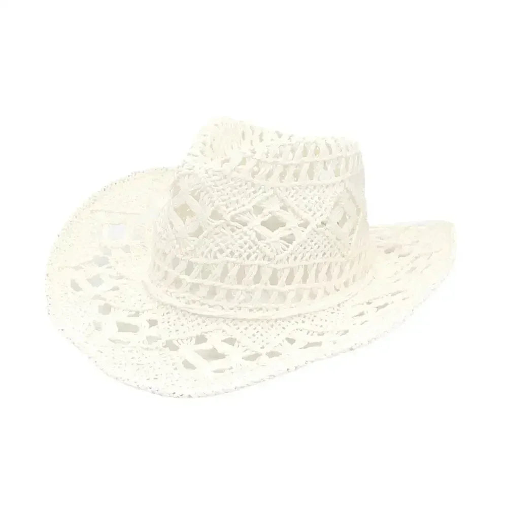 Hand-Woven Western Cowboy Straw Hat