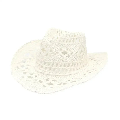 Hand-Woven Western Cowboy Straw Hat