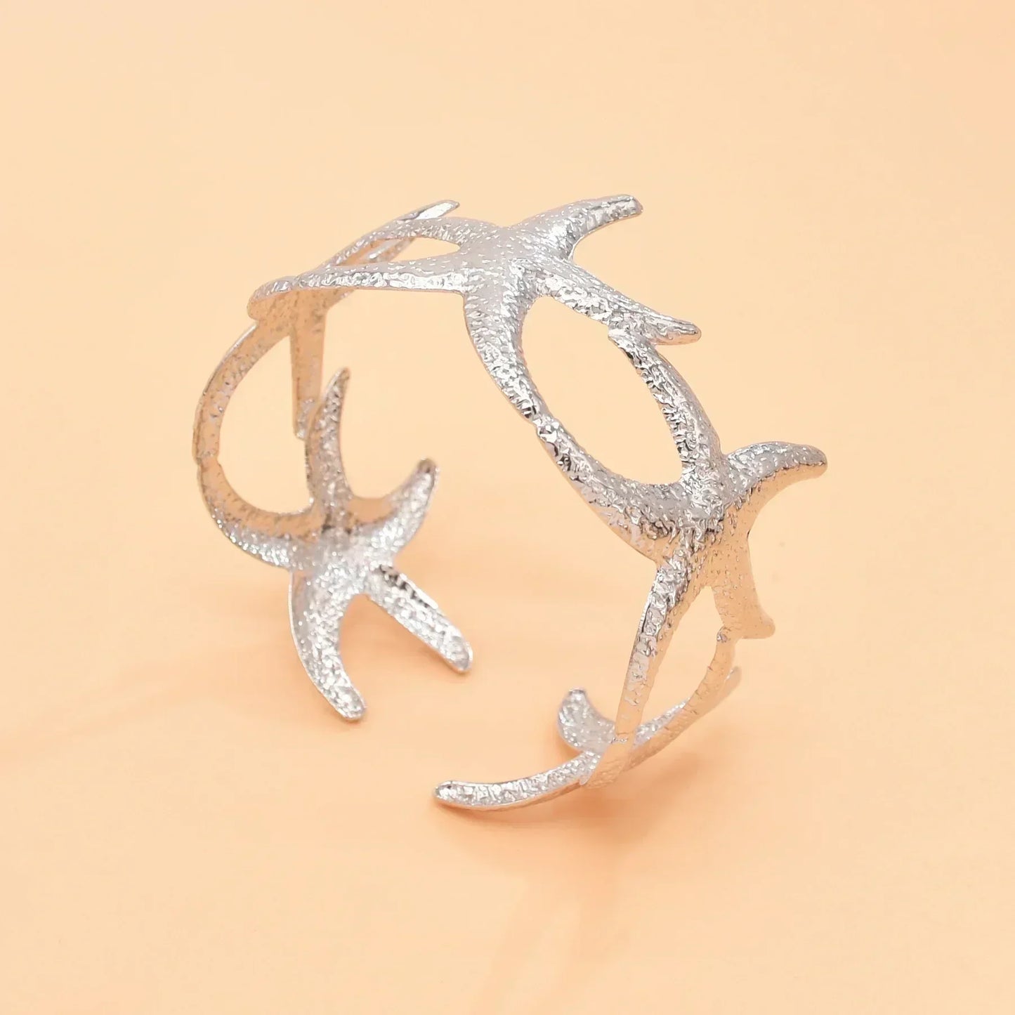Gold Starfish Cuff Bracelet