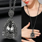 Gray Crystal Choker Necklace