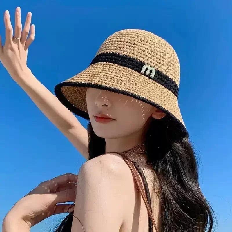 Korean Hollow Knit Crochet Bucket Hat