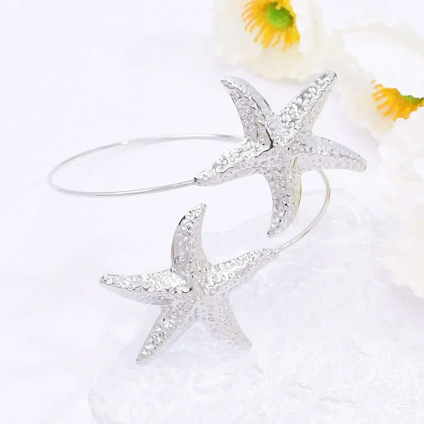 Gold Starfish Cuff Bracelet