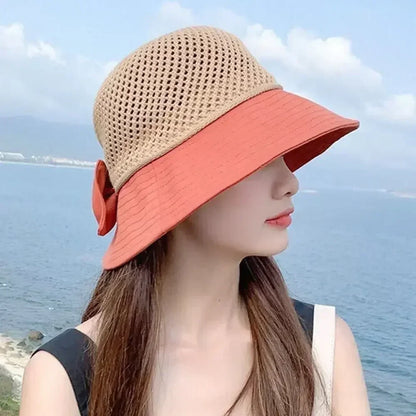 Foldable Wide Brim Bucket Hat | Ponytail Friendly
