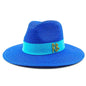 Hepburn Style Wide Brim Straw Sun Hat
