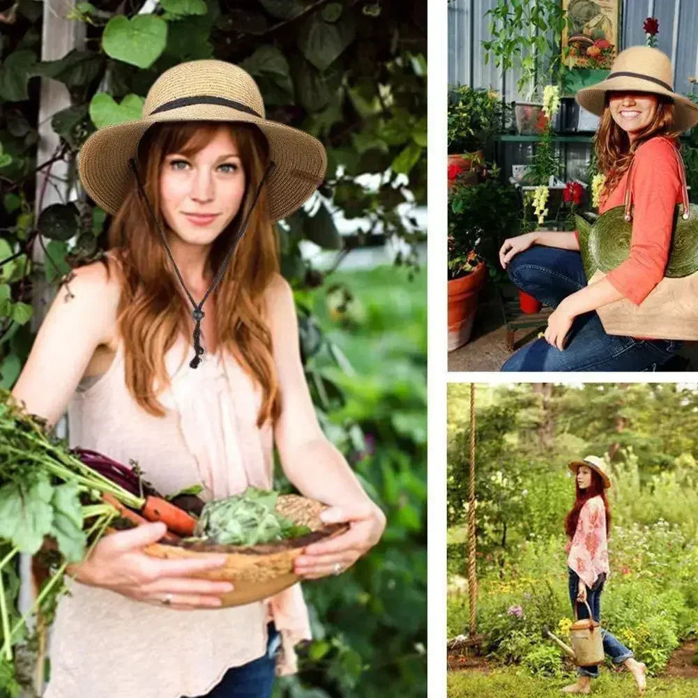 Korean Dome Basin Breathable Straw Sun Hat