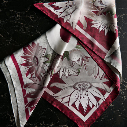 Saguaro Blossom Silk Scarf - Classic Size