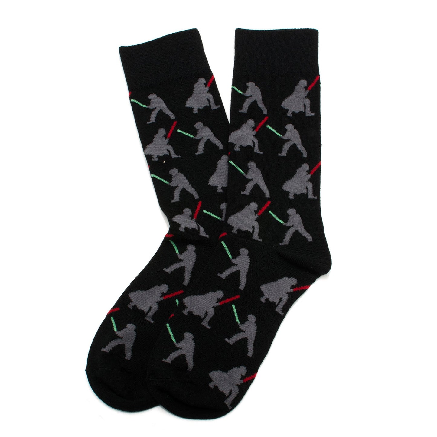 Star Wars LIGHTSABER Battle Dress Socks and Darth Vader Lapel Pin Gift Set