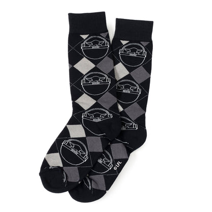 Star Wars Mandalorian 3-Pack Dress Sock and Mythosaur Lapel Pin Gift Set