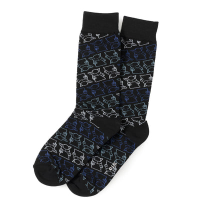 Star Wars Mandalorian 3-Pack Dress Sock and Mythosaur Lapel Pin Gift Set