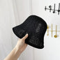 Korean Hollow Knit Crochet Bucket Hat