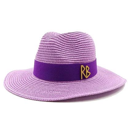 Hepburn Style Wide Brim Straw Sun Hat