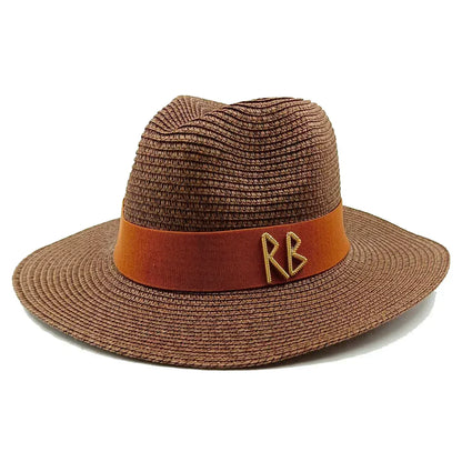 Hepburn Style Wide Brim Straw Sun Hat