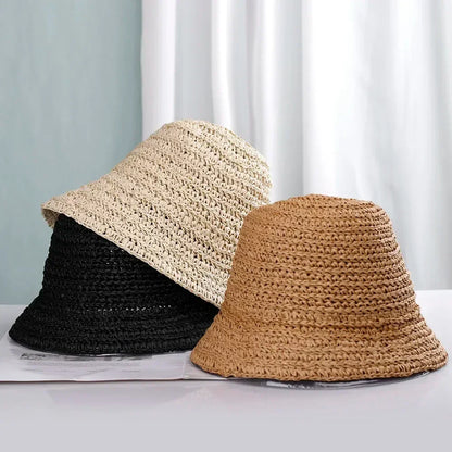 Straw Bucket Sun Hat | UV Protection