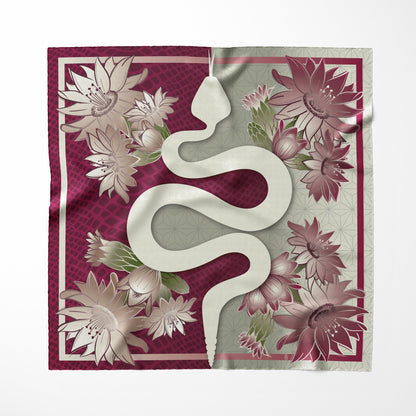 Saguaro Blossom Silk Scarf - Statement Size