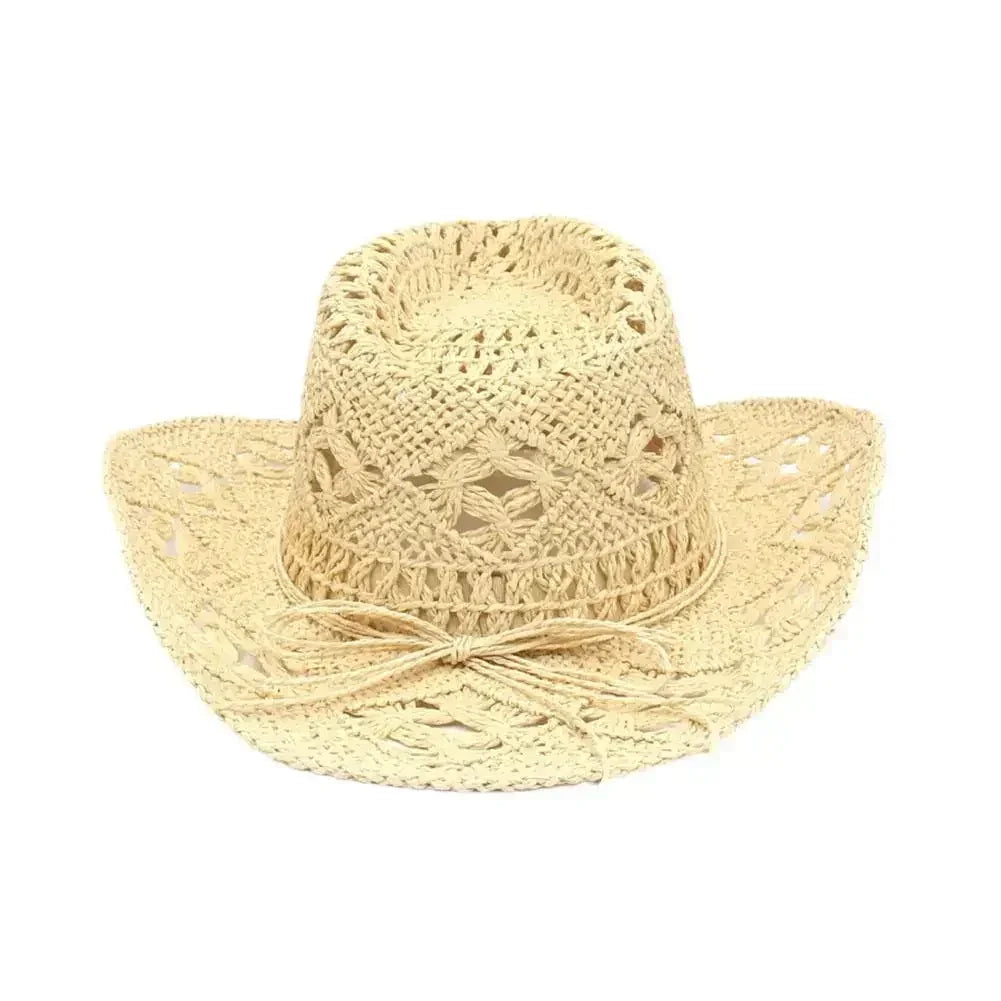 Hand-Woven Western Cowboy Straw Hat