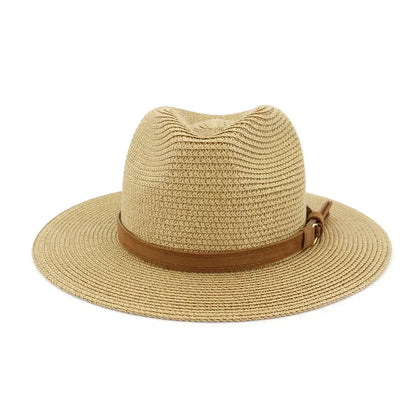 Oversized Panama Jazz Trilby Straw Sun Hat