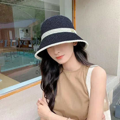 Korean Hollow Knit Crochet Bucket Hat
