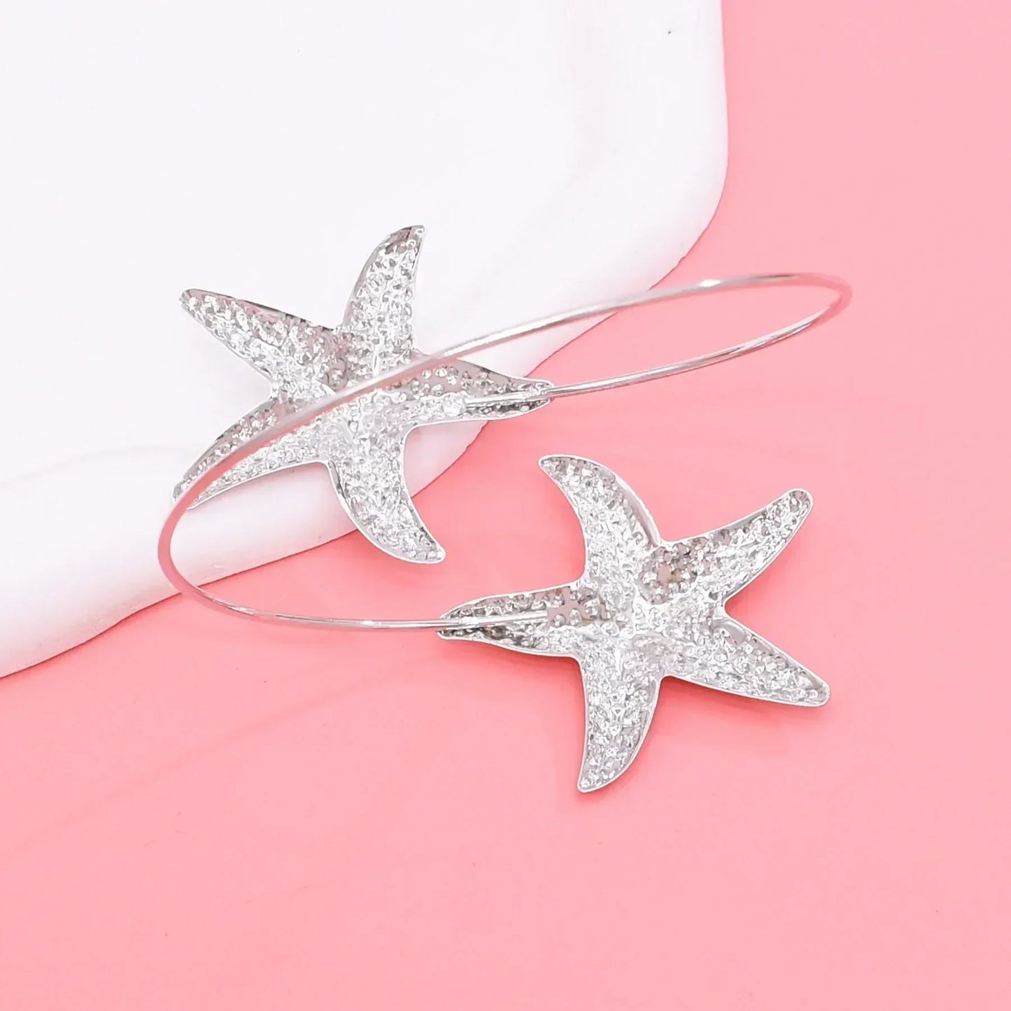 Gold Starfish Cuff Bracelet
