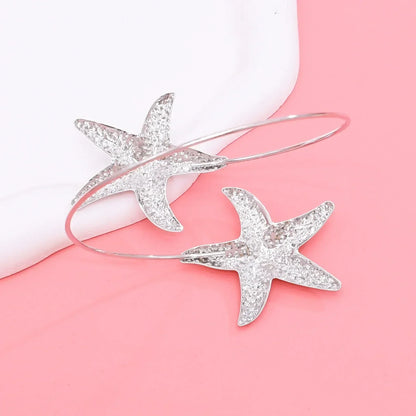 Gold Starfish Cuff Bracelet