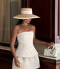 Hepburn Style Wide Brim Straw Sun Hat