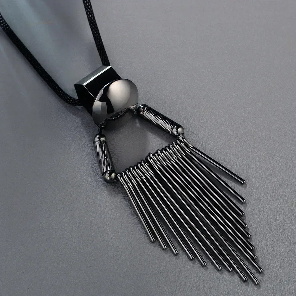 Gray Crystal Choker Necklace