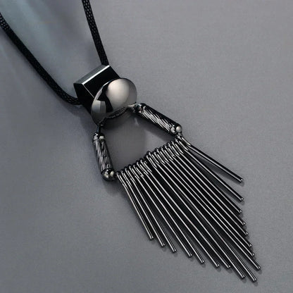 Gray Crystal Choker Necklace