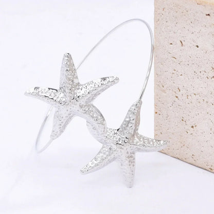 Gold Starfish Cuff Bracelet
