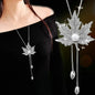 Gray Crystal Choker Necklace