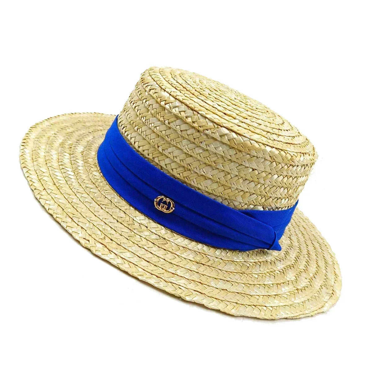 Hepburn Style Wide Brim Straw Sun Hat