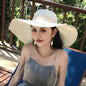 Foldable Bow Brim Straw Sun Hat