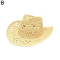 Hand-Woven Western Cowboy Straw Hat