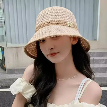 Korean Hollow Knit Crochet Bucket Hat