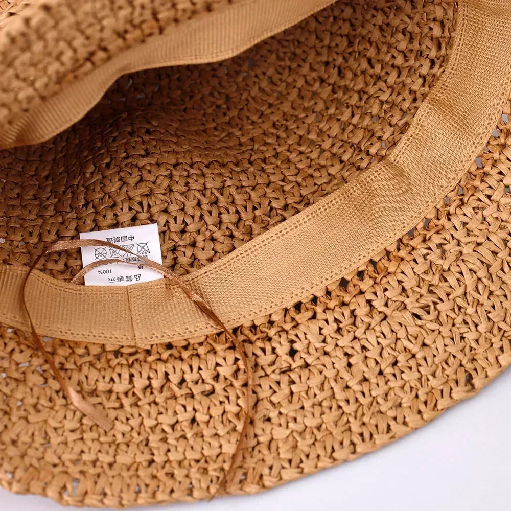 Straw Bucket Sun Hat | UV Protection
