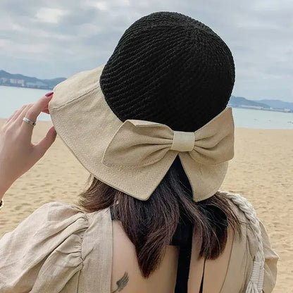 Foldable Wide Brim Bucket Hat | Ponytail Friendly