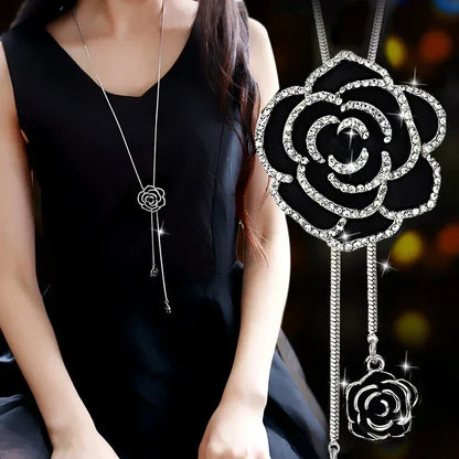 Gray Crystal Choker Necklace