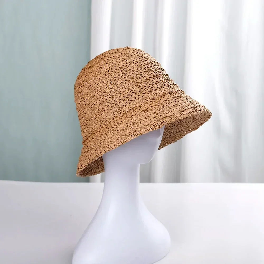 Straw Bucket Sun Hat | UV Protection