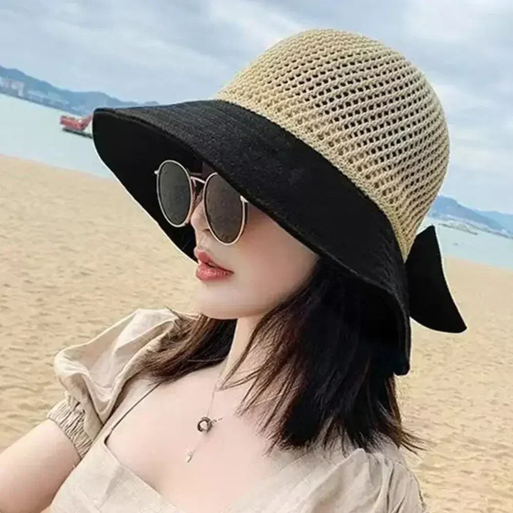 Foldable Wide Brim Bucket Hat | Ponytail Friendly