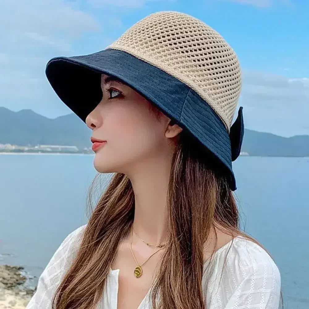 Foldable Wide Brim Bucket Hat | Ponytail Friendly