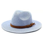 Oversized Panama Jazz Trilby Straw Sun Hat