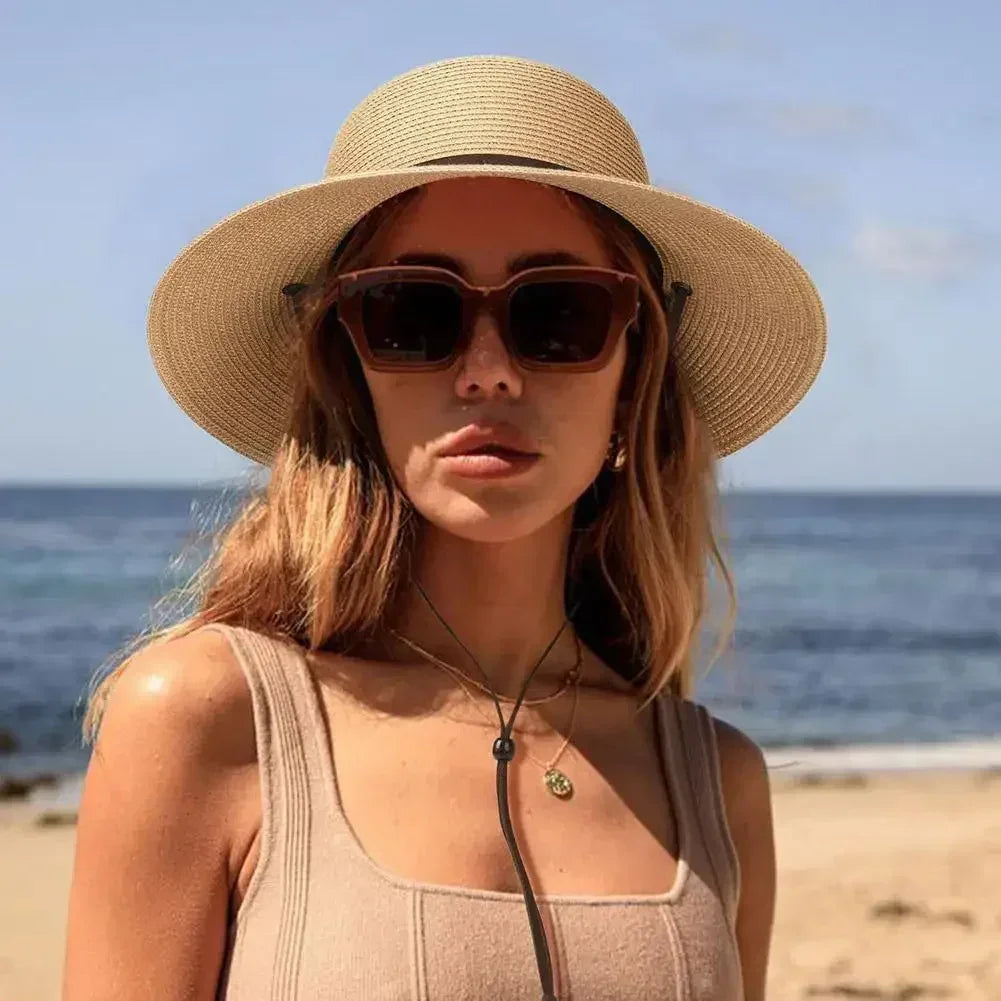 Korean Dome Basin Breathable Straw Sun Hat