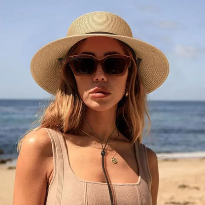 Korean Dome Basin Breathable Straw Sun Hat