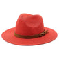Oversized Panama Jazz Trilby Straw Sun Hat