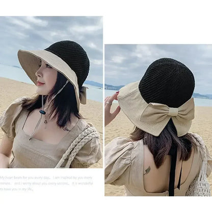 Foldable Wide Brim Bucket Hat | Ponytail Friendly